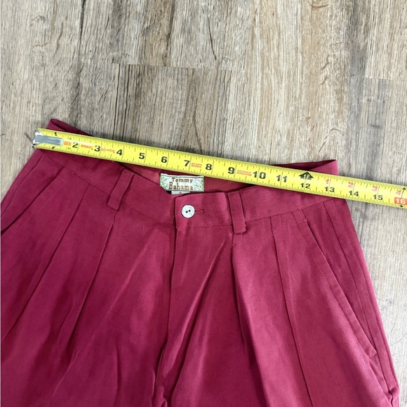 Tommy Bahama • 100% Silk Long Line High Waisted Shorts - Picture 3 of 8